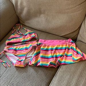 Girls Greendog Bikini with skirt